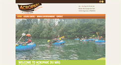 Desktop Screenshot of acroparc.fr